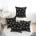 thumbnail image 1 of Throw Pillow Covers, Hummingbird Print Black Soft Square Pillow Cases with Invisible Zipper for Couch Bed Sofa, Farmhouse Fall Home Decor 20"x20", 1 of 7