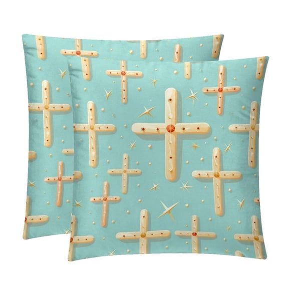 Throw Pillow Covers Inserts with Unique Patterns - Set of 2 Chair Pillow Covers - Available in 16x16, 18x18, 20x20 Inches for All Occasions