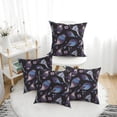 thumbnail image 1 of Throw Pillow Covers, Jellyfish Tentacle Soft Square Pillow Cases with Invisible Zipper for Couch Bed Sofa, Farmhouse Fall Home Decor 18"x18", 1 of 7