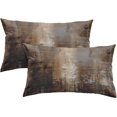 thumbnail image 1 of Throw Pillow Covers Modern Home Art Decor, 12 x 20 Inches Set of 2 Abstract Oil Painting Pillowcases for Bedroom, Living Room, Cushion Couch Sofa, Brown Grey Beige, 1 of 6