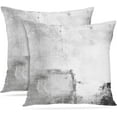 thumbnail image 1 of Throw Pillow Covers Modern Home Art Decor, 18 x 18 Inches Set of 2 Pillow Cases Decorative, Abstract Oil Painting Pillowcases for Bedroom, Living Room, Cushion Couch Sofa, Black White, 1 of 6