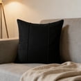 thumbnail image 1 of Throw Pillow Covers,Modern Sofa Cushion Cover,Luxury Bedroom Decor,for Couches,Reading Chairs,Home Accent,17.7x17.7 Inch,Black, 1 of 8