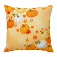 thumbnail image 1 of Throw Pillow Covers, Orange Thanksgiving 24x24 Pillow Covers for Couch/Sofa/Bed, Fall Maple Leaves Berries Farmhouse Decorative Square Linen Cushion Pillowcase for Home Decor, 1 of 9