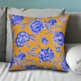 thumbnail image 1 of Throw Pillow Covers Pack of 2 for Living Room Table, Floral Printed Cushion Case, 20x20 inches - Yellow - Home Decor, 1 of 6