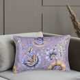 thumbnail image 1 of Throw Pillow Covers Pack of 4 for Living Room Table, Floral Printed Cushion Case, 14x20 inches - Gray - Home Decor, 1 of 14