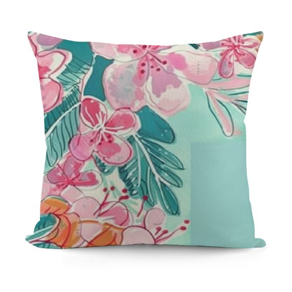 Throw Pillow Covers Pack of Double-Sided Printing Home Indoor and Outdoor Sofa Bed Decor pillowcover (Tropical Palm Leaf Pattern,