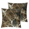 Throw Pillow Covers Pillow Cases Brown Marble Cozy Soft Pillow