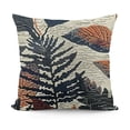 thumbnail image 1 of Throw Pillow Covers Plant Pillow Cases Orange Grey Abstract Decorative Cushion Covers for Sofa Couch, 1 of 5