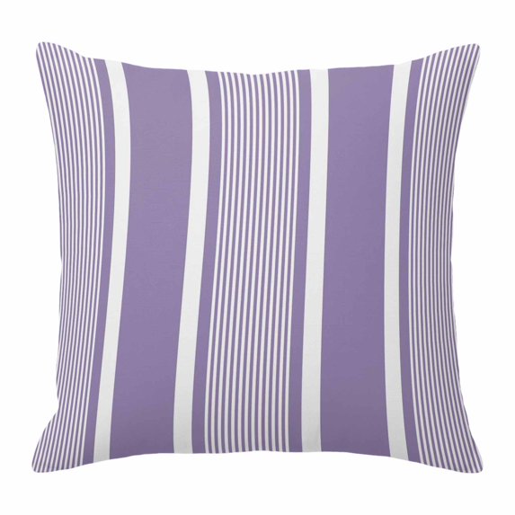 Throw Pillow Covers, Purple Stripe 24x24 Pillow Covers for Couch/Sofa/Bed, Boho Striped Modern Minimalist Geometric Lines Decorative Square Linen Cushion Pillowcase for Home Decor