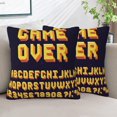 thumbnail image 1 of Throw Pillow Covers Retro Games Pillow Covers 18x18 Inch Set of 2 Graphic Letters Throw Pillows Decorative Pillow Cases Cushion Covers for Bedroom Livingroom Sofa Farm House, 1 of 6
