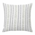 thumbnail image 1 of Throw Pillow Covers, Sage Green Stripes Decorative Throw Pillow Covers 18x18 Inch, Modern Simple Floral Lines Rustic Square Linen Pillow Cases for Couch/Living Room/Sofa, 1 of 9