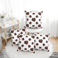 thumbnail image 1 of Throw Pillow Covers Set of 4 Heart Shape Chocolate Print Soft Decorative Pillowcase for Couch Living Room Bed Sofa, Square Pillow Covers Pillow Protector with Zipper, Home Decor 18"x18", 1 of 7