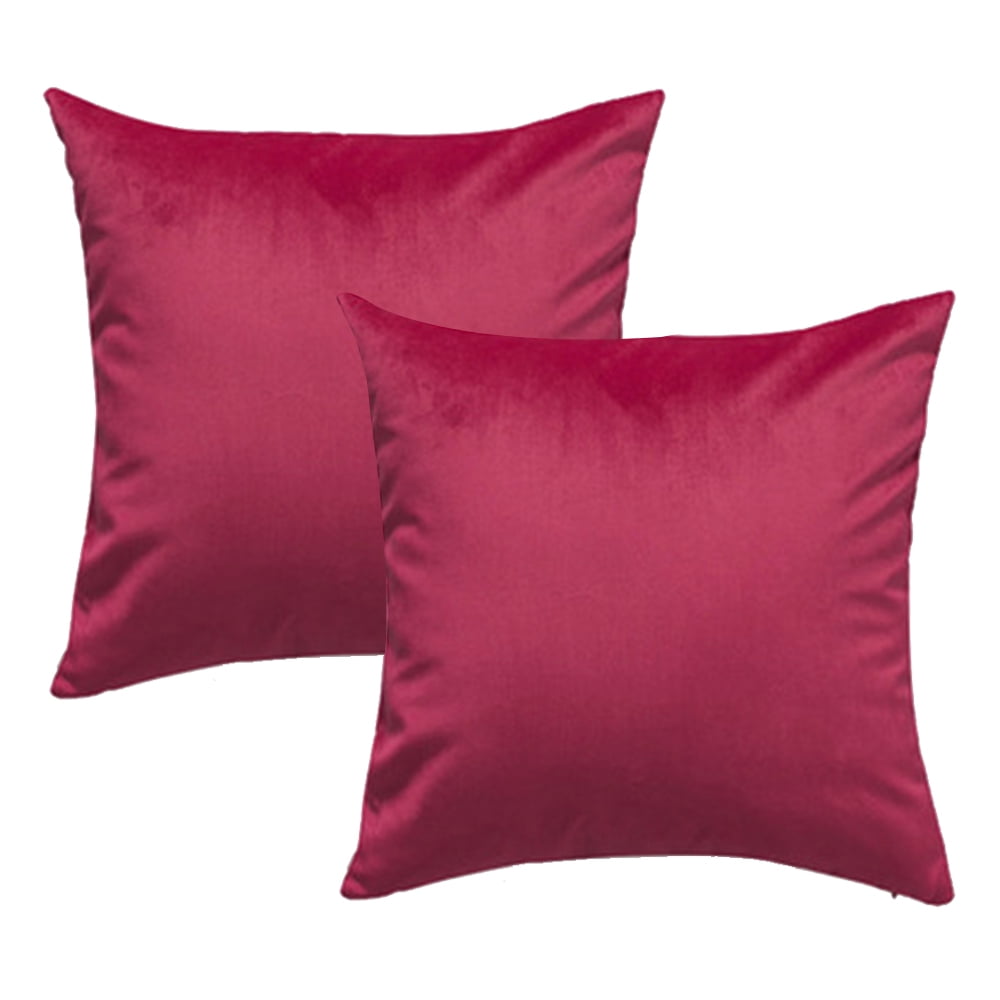 Throw Pillow Covers Set 45*45cm for Couch Sofa Bed Bedroom, Cozy Solid