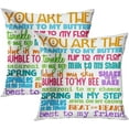 thumbnail image 1 of Throw Pillow Covers Set of 2, Best Friend Home Decorative Pillowcases Cushion Case Covers for Couch Bed Sofa 20x20 Inch, 1 of 5