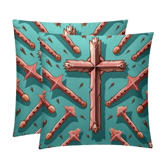 Throw Pillow Covers Set of 2 with Unique Patterns | Chair Pillow Covers in 16x16, 18x18, 20x20 inches | Pillow Inserts Included |for Every Occasion