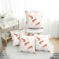 thumbnail image 1 of Throw Pillow Covers, Shrimp No.9039 Soft Square Pillow Cases with Invisible Zipper for Couch Bed Sofa, Farmhouse Fall Home Decor, 1 of 7
