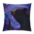 thumbnail image 1 of Throw Pillow Covers " Soft Boys Kids Rustic Decorative Throw Pillowcasesative Outer Space Pillow Cases Cushion Covers D Printed Space Animal Purple Cushion Cases, 1 of 5