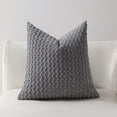 thumbnail image 1 of Throw Pillow Covers, Soft Weave Pillowcases Standard Size Breathable Face Friendly Pillow Shams Decorative Weave Pillow Case Covers, 1 of 6