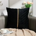 thumbnail image 1 of Throw Pillow Covers, Solid Color Velvet Pleated Pillowcase Velvet Sofa Cushion Headboard Pillow Office Lumbar Support Waist Protection, 1 of 7