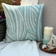 thumbnail image 1 of Throw Pillow Covers, Throw Pillows For Couch, Decorative Pillow Covers 18x18 inch (45x45 cm) Blue, Silk Throw Pillow Covers, Handmade Pillow Covers, Modern, Abstract - Arctic Layer, 1 of 11