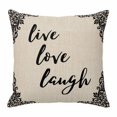 thumbnail image 1 of Throw Pillow Covers, Vintage Farmhouse Decorative Throw Pillow Covers 20x20 Inch, Rustic Floral Pattern Minimalist Beige Square Linen Pillow Cases for Couch/Living Room/Sofa, 1 of 9
