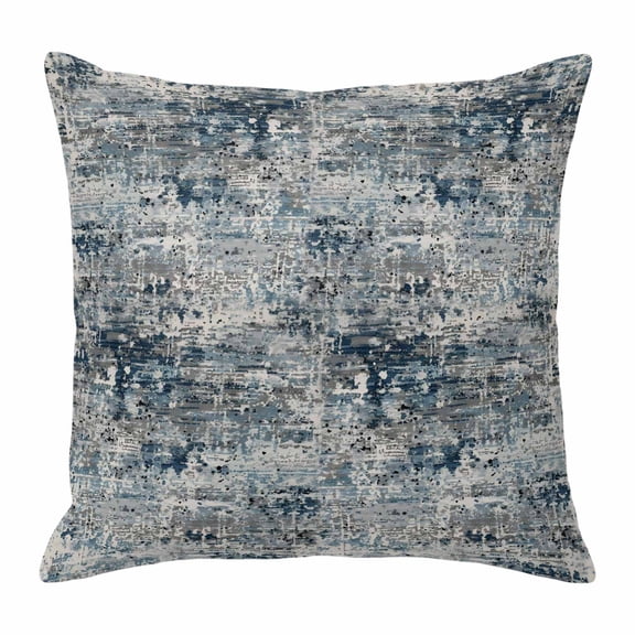 Throw Pillow Covers, Vintage Navy Blue Grey 26x26 Pillow Covers for Couch/Sofa/Bed, Modern Abstract Boho Art Decorative Square Linen Cushion Pillowcase for Home Decor