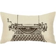thumbnail image 1 of Throw Pillow Covers Writer Hand Drawn Vintage Typewriter Sketch Publishing Old Editor Cushion Pillow Case Home Decor Pillowcase 12x20 Inches, 1 of 6