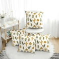 thumbnail image 1 of Throw Pillow Covers, cartoon Cactus Pattern Soft Square Pillow Cases with Invisible Zipper for Couch Bed Sofa, Farmhouse Fall Home Decor 18"x18", 1 of 7