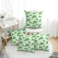 thumbnail image 1 of Throw Pillow Covers, cartoon chameleon cute lizard Soft Square Pillow Cases with Invisible Zipper for Couch Bed Sofa, Farmhouse Fall Home Decor 20"x20", 1 of 7