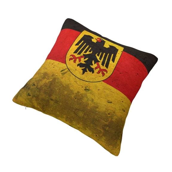 Throw Pillow Cushion Cover,German Flag With The German Decorative Square Pillow Case,18"x18"