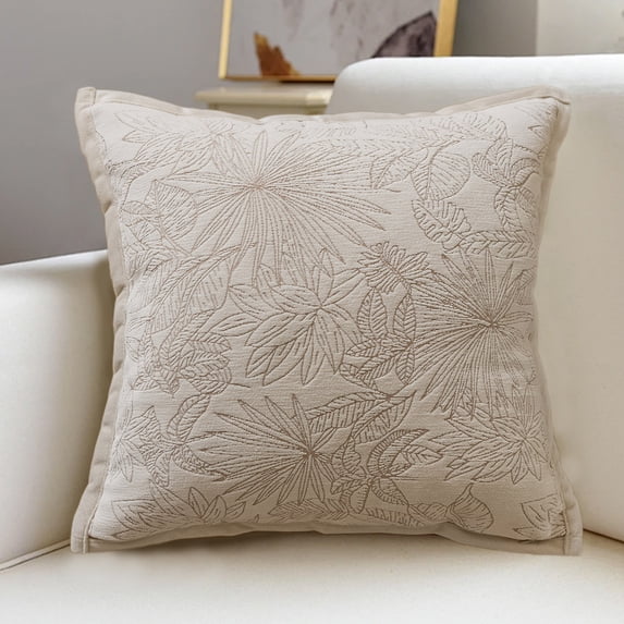 Throw Pillow | Decorative Sofa Cushion & Bed Pillow | 17x17 Inch Square Accent Pillow for Living Room, Bedroom, or Window Seat | Soft High Elasticity Filling for Back Support