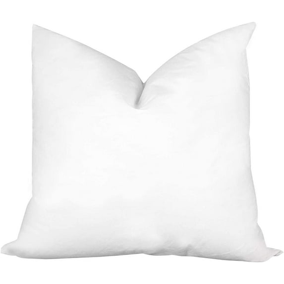 Throw Pillow Insert 22" x 22" Synthetic Down with 100% Cotton Cover Faux Alternative Decorative Form