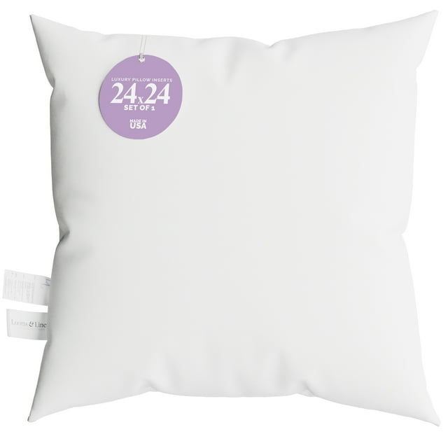 Throw Pillow Insert 24x24 inch Sham Pillow Filling with Hypoallergenic