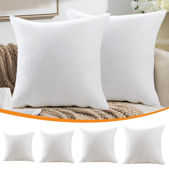 Throw Pillow Inserts 18x18 Inches,Durable Soft Square Pillow Inserts,Pillow Stuffing for Couch Pillows Breathable,Soft and Comfortable Bedding Throw Pillows Insert for Bed Couch Cushion