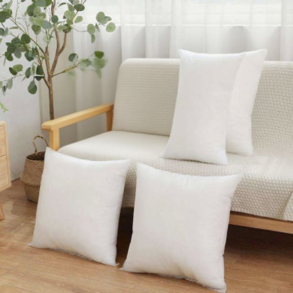 Throw Pillow Inserts, Headboard Cushion Core Non-woven Cloth With Woolen Cloth, Square Cushion Inner Soft Fluffy Plump Stuffer Cushion Pads White Pillow Inserts