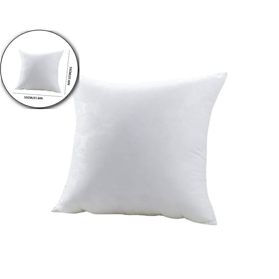 Throw Pillow Inserts, Square Form Decorative Throw Pillow Couch Cushion Stuffer Bed and Couch Pillows Indoor Decorative Pillows 21.7 x 21.7 inches