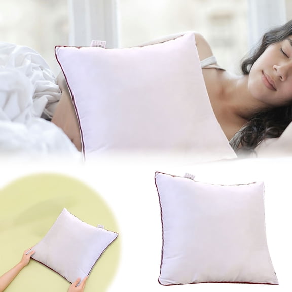 Throw Pillow Inserts, Square White Cushion Forms Filled for Decorative Pillow, Pillow Inserts for Couch Sofa Bed Living Room, Plush Polyester Fillers,17.7x17.7 Inch