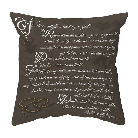 Throw Pillow Macbeth Spell