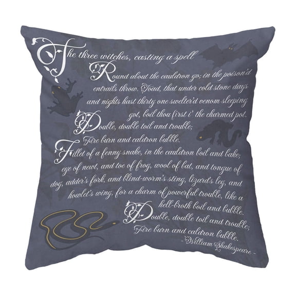 Zippered Pillow Macbeth Spell