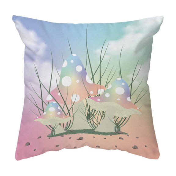 Zippered Pillow Shell Mushroom Trio