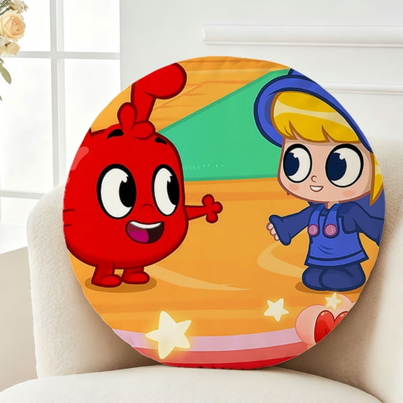 Throw Pillow My Magic Plush Pet Morphle Plush Decor Gift Decorative Fluffy Stuffy Round Birthday 13.8in
