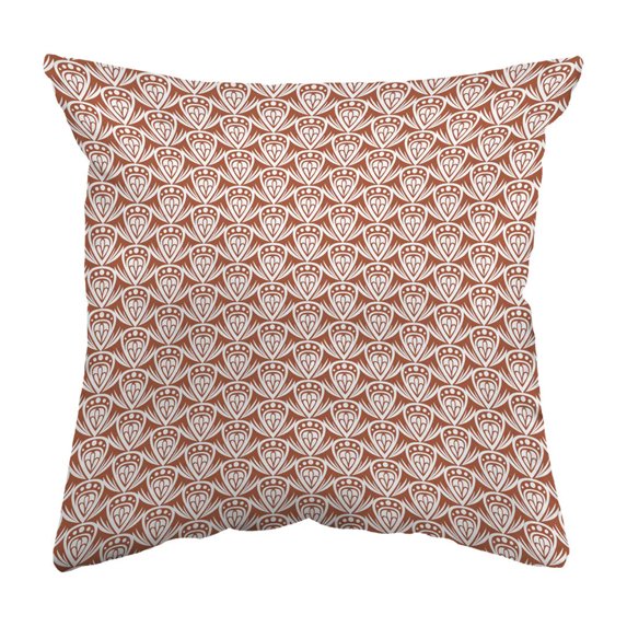 Throw Pillow Patterned Drop Colored