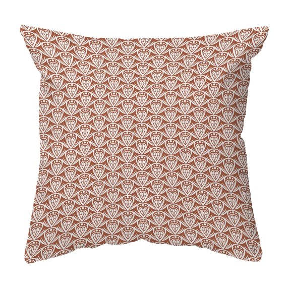 Throw Pillow Patterned Drop Colored