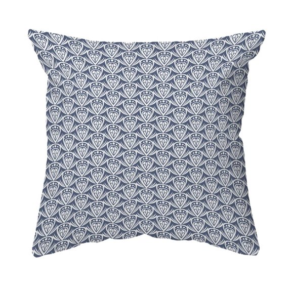 Throw Pillow Patterned Drop Colored