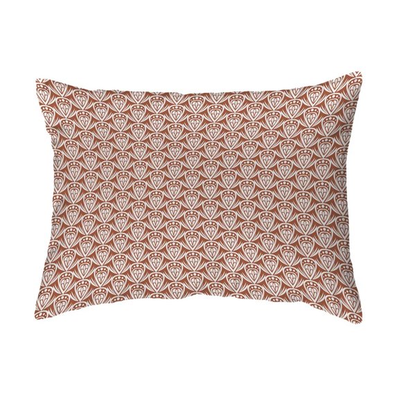 Throw Pillow Patterned Drop Colored