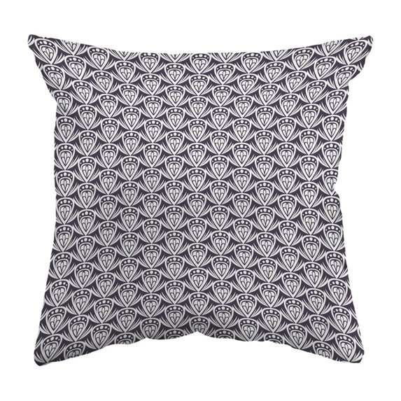 Throw Pillow Patterned Drop Colored