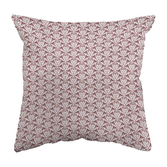 Throw Pillow Patterned Drop Colored