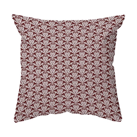 Throw Pillow Patterned Drop Colored