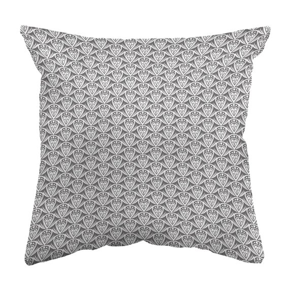 Throw Pillow Patterned Drop Colored