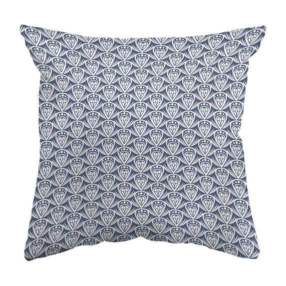 Throw Pillow Patterned Drop Colored